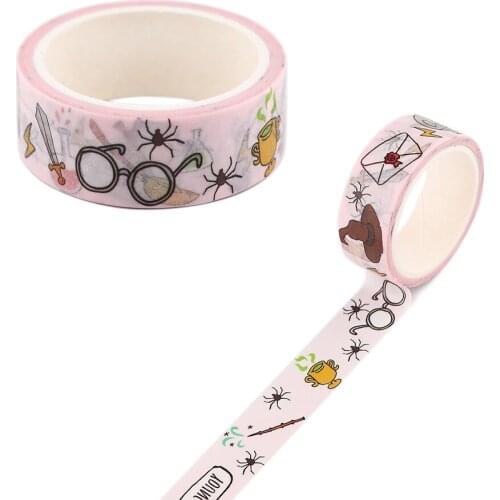 PC3215 1pcs Magic Hat Glasses Washi Tape Set Adhesive Tape Decoration Sticker Scrapbooking DIY Diary Tape Stationery Supply