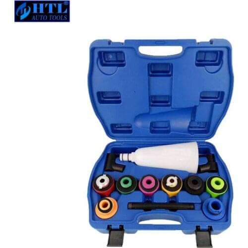 Full set Newest 12 Pcs Oil filling funnel Engine Oil Filter With 5 Adaptors Fits For Audi EA888 VW BMW Mercedes