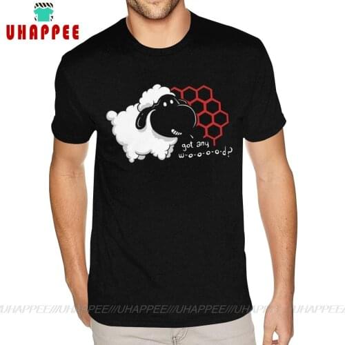 Blank Catan You Give Me Wood Graphic Tees tshirt Males Over Size Black T Shirts