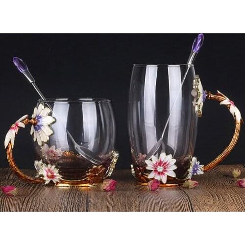 Luxury Creative Designer Special Transparent Crystal Carve patterns Glass Cup For water tea Home Drinking Ware wedding gift