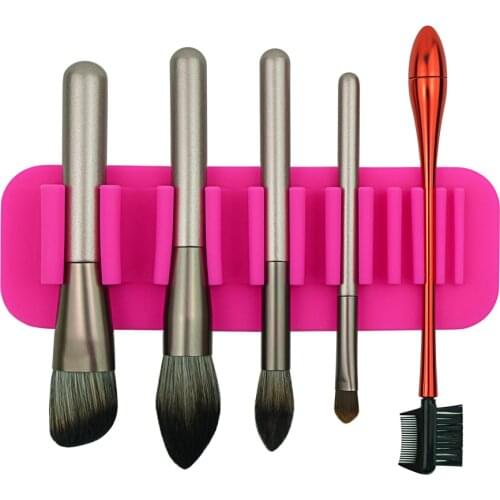 Silicone Makeup Brushes Holder Organizer stand Cosmetics Brush Bag pincel maquiagem pinceau maquillage Make up Clean Holder Tool