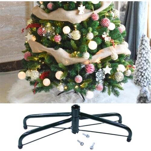 Folding Christmas Tree Metal Stand Base Rack Accessories for Christmas Decorations