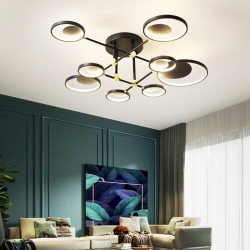 Nordic modern light LED ceiling light new modern light living room lighting bedroom kitchen light dimming control