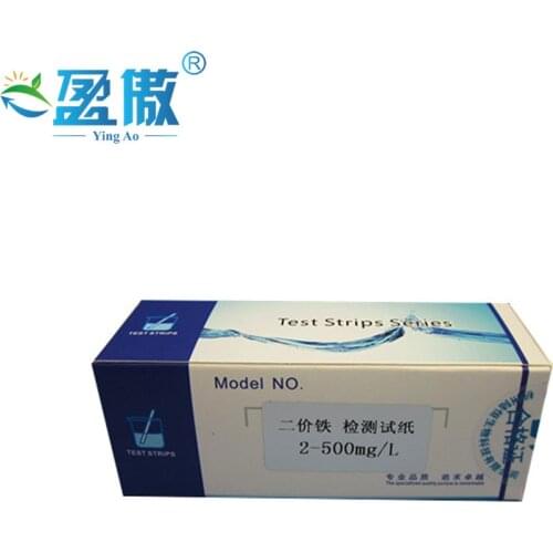 Divalent iron ion test strip 2-500 ferrous ion