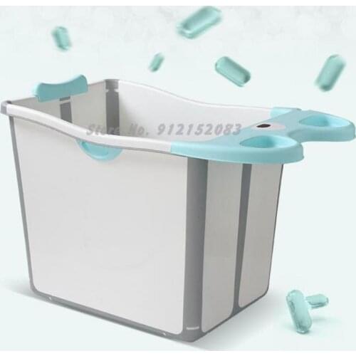 Century Baby Childrens Bath Bucket Foldable Large Swimming Bath Bucket Baby Baby Household Bath Basin