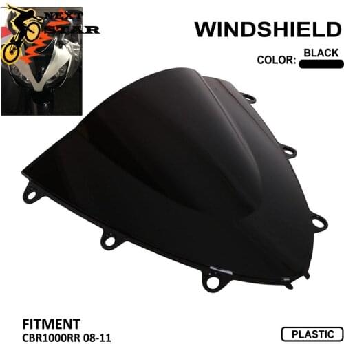 Motorcycle ABS Windshield Windscreen Wind Shield For Honda CBR1000RR CBR 1000RR 1000 RR