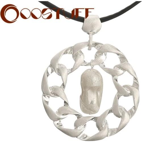 Vintage Round Long Chains Necklace Geometric Suspension Decorative Pendants Jewelry for Women Collar Unusual Things Accessories