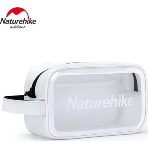 Naturehike PVC 600D Film Waterproof Portable Cosmetic Bag Lightweight transparent Travel Toiletry Bag Compact and portable