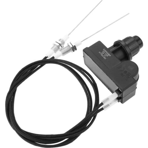 1Pc AA Battery Two Exits Grill Igniter with Spark Plug Wire Length 1 Meters Long Fit Gas Grills Universal Electronic Igniter Kit