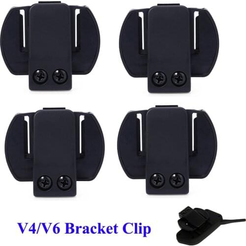 4Pcs/Lot V6 Helmet Clip Bracket Bluetooth Motorcycle Helmet Interphone Headset Bracket Clip V4 V6 Helmet Intercom Accessories
