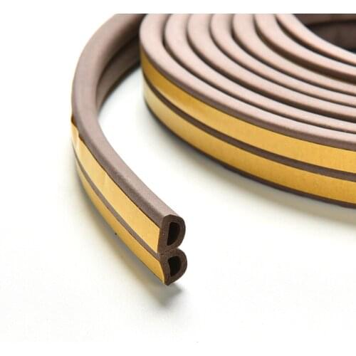 1 Roll Glass Seal Adhesive Draught Excluder Strip Window Door Adhesive Sealing Tape Rubber Weather Strip 2.4 M Top Quality