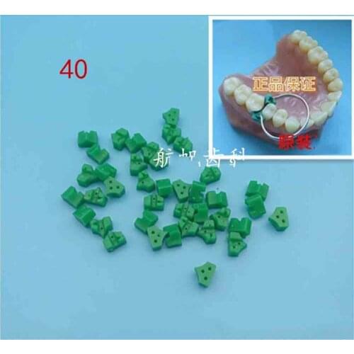 10 Bags (400cs) Add-On Autoclavable Silicon Rubber Elastic Wedges Dental Material used with Ring