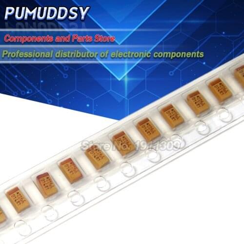 10pcs Type C 68UF 10UF 22UF 47UF 100UF 220UF 330UF Tantalum Capacitor 10V 4V 6.3V 16V 25V 35V 107 226 686 106 337 227 476