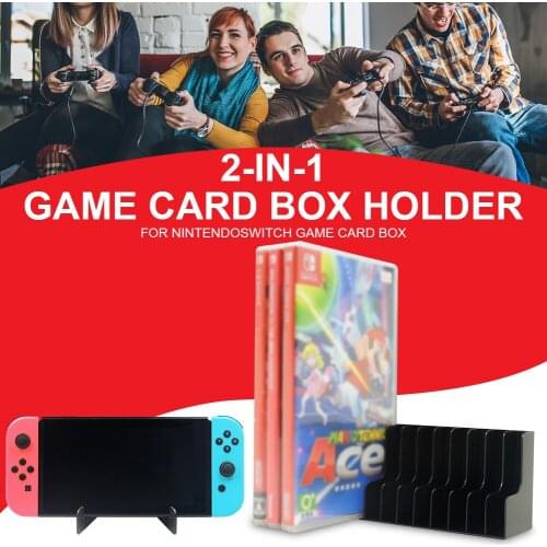 2-in-1 Game Card Box Game Disc Holder Storage Rack For Nintendo Switch For Ps5 For Nintendo Switch Accessories