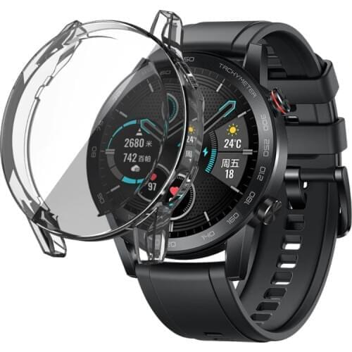 46mm Electroplating TPU Watch Cover Shell Screen Protector Case for Honor Magic 2 Smart Watch Accessories