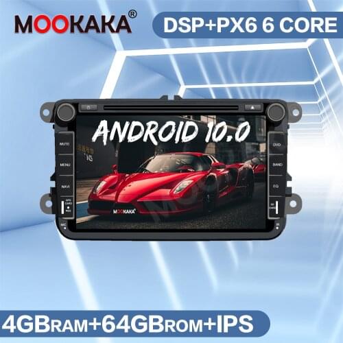 Android 10 64G Car GPS Navigation Radio For VW Volkswagen Golf Polo Tiguan Passat B7 B6 Leon Skoda Octavia Car Multimedia Player