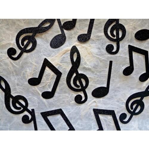 Glitter Music Note table confettis wedding scatters bridal shower bachelorette party Scrapbooking Embellishment cards