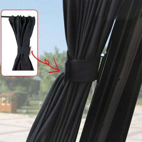 2PCS 50cm Black Car Sun Shade Side Window Curtain Auto Adjustable Foldable UV Protection Accessories Car Styling