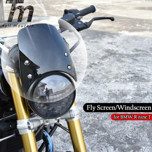 For BMW R Nine T RNineT R9T Scrambler 14 15 16 2017 2018 2019 2020 Motorcycle Windshield Windscreen Headlight Fairing Deflector