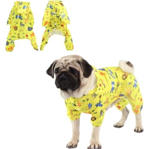 Pet Raincoat For Large Dogs Waterproof Dog Rain Coat Jumpsuit For Small Dogs French Bulldog Teddy Bear Big Dog Coat With Hooded