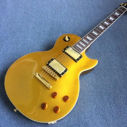 Golden guitar Rosewood fingerboard electric guitar, tone-pro bridge with gold hardware,Free shipping