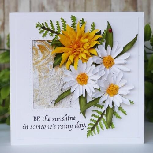 Julyartsdies Chrysanthemum Flower fustelle metalliche per Scrapbooking Cutting Dies Metal Handmade photo album Card Making