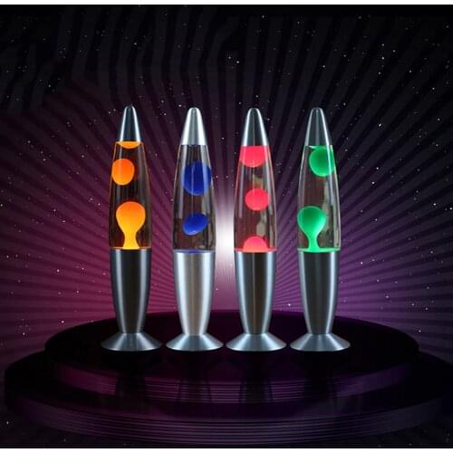 Creative Volcano Lava Night Light Jellyfish LED Lamp Aluminum Alloy Home Livingroom Bedroom Decorative Lights Kid Bedside Lamp