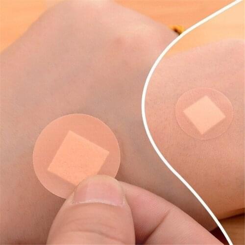 100Pcs First Aid Waterproof Healing Wounds Adhesive Bandage Round Band Aid Wound Plaster Sterile Hemostasis Stickers