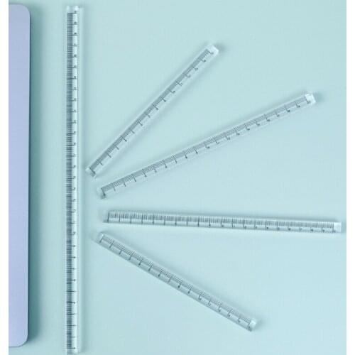 Transparent Plastic Ruler 0-30cm Straight Ruler for Artists Designers Student Architect Engineer Teacher