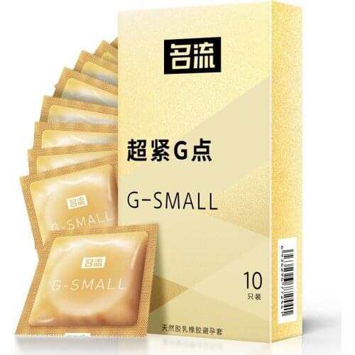 MingLiu 100 Pcs/Pack Small Size Condoms Slim Tight Rubber Natural Latex Penis Condoms for Men, Large Oil Erotic Male Condoms