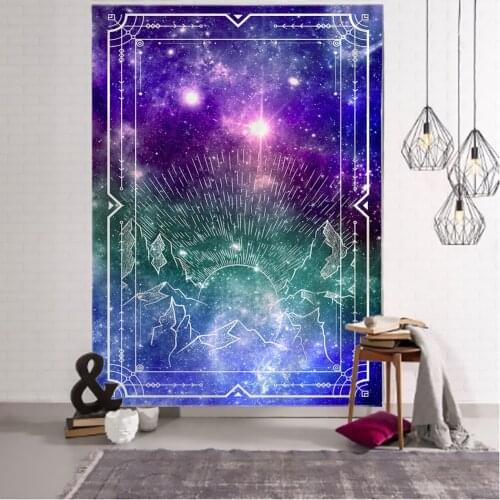 Sun Moon Tarot Tapestry Wall Hanging India Mandala Tapestry Carpet Psychedelic Tapiz Witchcraft Wall Cloth Tapestries