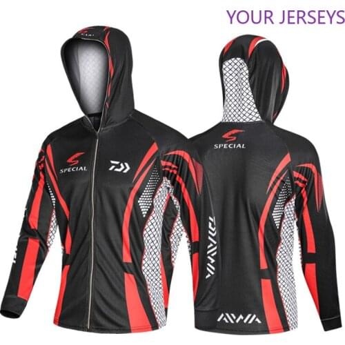 NEW DAIWA Fishing Clothes Men Long Sleeve Hooded Summer Autumn Plus Size Cycling Camping Shirts DAWA Jackets