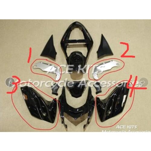 New ABS motorcycle Fairing For kawasaki Ninja Z750S 2005 2006 1 and 2 a pair of silver parts All sorts of color No.2288