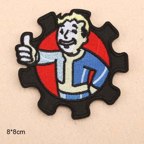 2017 New Arrival Thumb Vault Boy Iron On Patches Embroidered Embroidery Clothes Patch For Clothing Garment Apparel Accessories