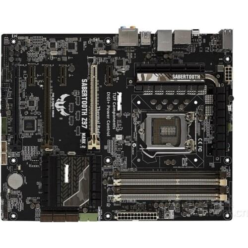 Original motherboard for ASUS SABERTOOTH Z97 MARK 2 LGA 1150 DDR3 32GB USB2.0 USB3.0 Z97 Desktop motherboard Free shipping