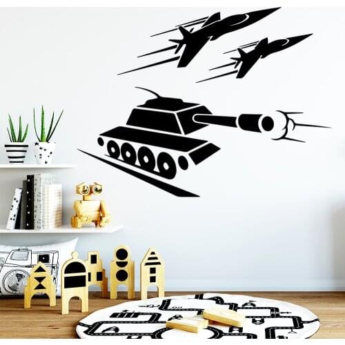 Drop Shipping tanks warcraft Wall Art Decal Decoration Fashion Sticker Living Room Children Room Nordic Style Home Decoration