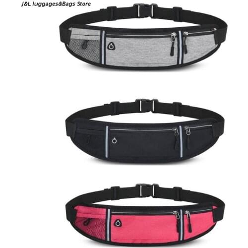 M68C Adjustable Running Pouch Runners Belt Waist Bag Elastic Slim Phone Holder Case