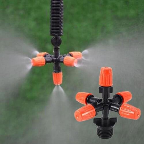 Garden Sprinklers Automatic Watering Grass Lawn 360 Sprinkler Rotating Nozzles Circle Pipe Degree Hose Water 5 Garden Q2V1