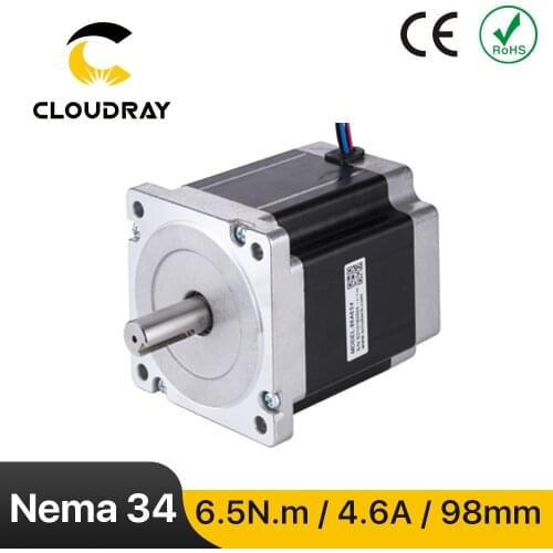 Nema 34 Stepper Motor 6.5N.m 4.6A key and tap 86mm Stepper Motor 4-lead Cable for CNC engraving machine high torque