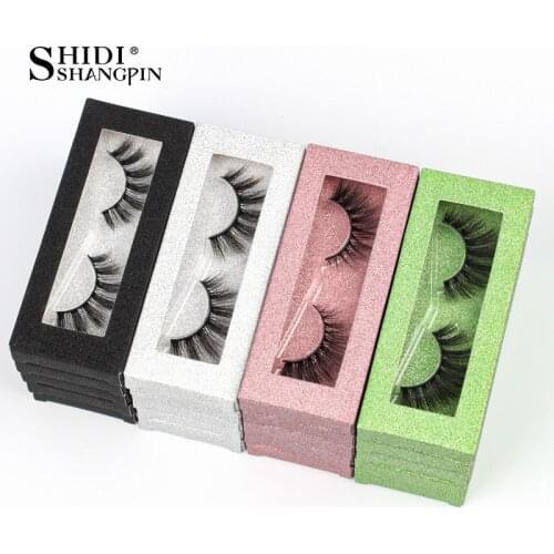SHIDISHANGPIN Mink Lashes Wholesale False Eyelashes Natural Lash Boxes Packaging Faux Cils 3d Eyelashes Bulk Make Up