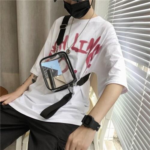 2020 New Style Shoulder Bag Korean-Style Transparent Messenger Bag Street Fashion Couple Bag