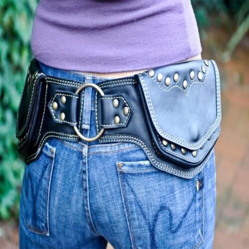 2021 Vintage Steampunk Bag Steam Punk Retro Rock Gothic Retro Bag Goth Shoulder Waist Bags Packs Victorian Style Women Men