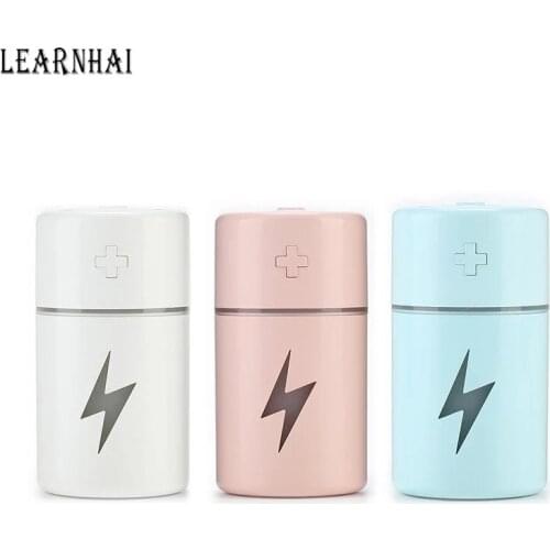 LEARNHAI USB Air Humidifier Ultrasonic Cool-Mist Positive Energy Mini Humidifier With Colorful Night Light For Home Office