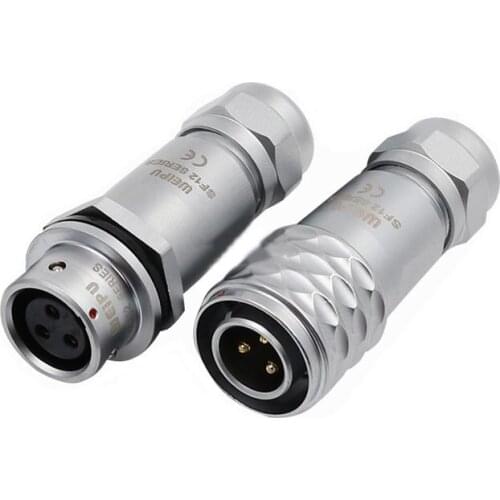 WEIPU SF12 M12 Waterproof Aviation Solder Connector 2Pin 3Pin 4Pin 5Pin 6Pin 7Pin 9Pin for Medical Industrial Lighting Speaker