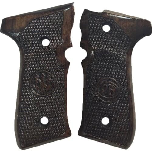 Beretta F92 92 A1, 92G, 92FS, 96, 96 A1, M9, m9A1 lazer engraved grips Wenge Gun grips Gun accessory av weapon grips