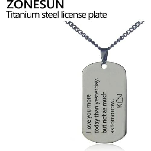 Custom-tailor hand tool part Dog Tags for Men Personalized Pendant Necklace Jewelry Accessories
