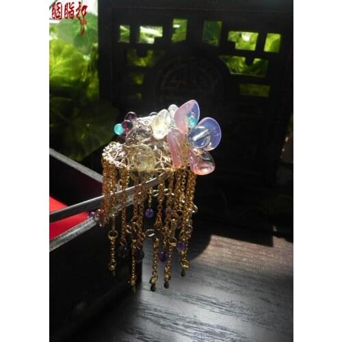 Colored glaze womens hat classical handmade hair stick costume hair accessory original hair stick