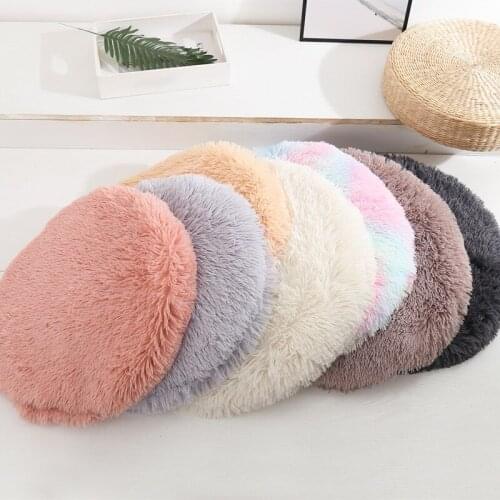 Winter Pet Dog Mat Round Soft Fluffy Sleeping Cats Bed Blanket Pet Cushion Cat Mattress Small Medium Dogs Pad Pets Accessories