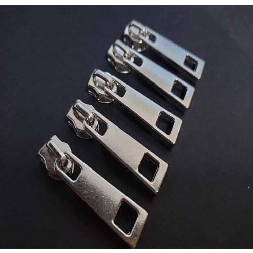 10PCS /pack 5#Zipper Pull Head Alloy Zipper Head DIY Clothing Bag Tent Repair And Replacement Kit