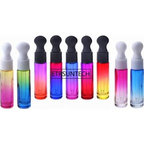 100pcs 10ml Glass Dropper Bottle Refillable Oil Essential Aromatherapy Perfume Container Liquid Pipette Bottle F2638